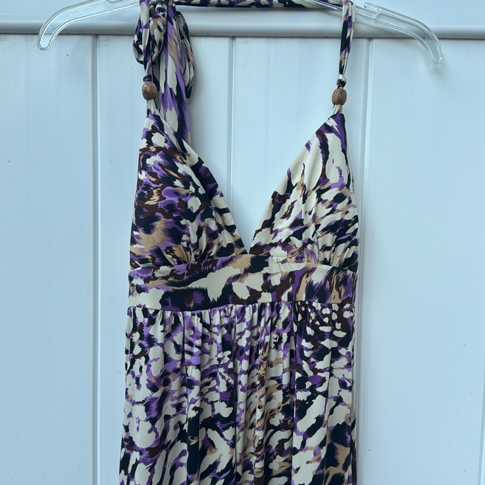 Animal print maxi dress small